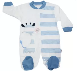 Salopeta cu maneca lunga pentru baieti Gaye Bebe 2178A-62 Albastru 