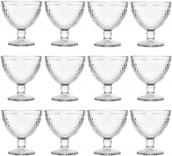 Set 12 cupe inghetata/desert NADIR MARINE 300ml D10 2xh10 9cm sticla 