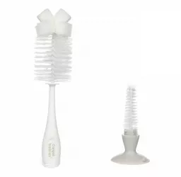 Set 2 perii pentru curatarea biberoanelor si a tetinelor Canpol Babies 56 122 Alb 