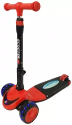 Trotineta transformabila cu lumini si sunet 2 in 1 RCO Scooter PC 77-A Rosu 