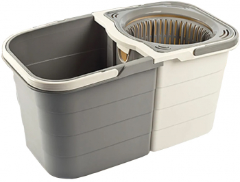 Mop rotativ Lisa ZLN0792 cu doua recipiente separabile maner ajustabil Gri 