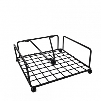 Suport metalic pentru servetele dimensiune 17.5 x 17.5 x 6 cm Negru 