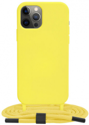 Husa Compatibila cu iPhone 12 Pro Techsuit Crossbody Lanyard Galben 
