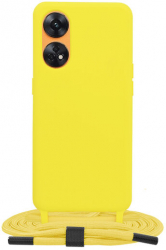 Husa Compatibila cu Oppo Reno8 T Techsuit Crossbody Lanyard Galben 