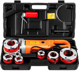 Masina de filetat tevi Vevor cu 6 capete de filetat 1/2 3/4 1 1 1/4 1 1/2 2 putere 2300 W 