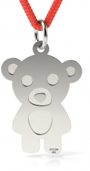 Pandantiv din argint cu snur model Teddy Bear 
