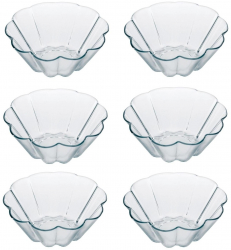 Set 6 forme copt chek Marinex Forno din sticla 1 3l 21 6x21 6xh8 5cm 