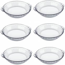 Set 6 tavi rotunde de copt Marinex Forno din sticla 1 6l 28x25 4xh4 7cm 