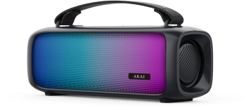 Boxa portabila Akai ABTS-08-BK 8 W Lumini RGB FM Radio Bluetooth Negru 