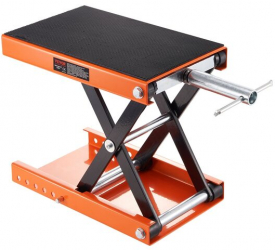 Cric foarfeca pentru motociclete cu punte lata Vevor capacitate 500 kg Interval de ridicare 95-350 mm 
