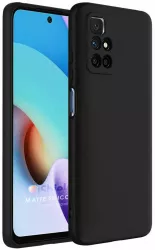 Husa pentru Xiaomi Redmi 10 - silicon gel ultraslim suprafata mata decupaje camere iShield Matte Skin Case - Negru 