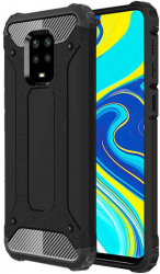 Husa pentru Xiaomi Redmi Note 9S / Note 9 Pro / Note 9 Pro Max Techsuit Hybrid Armor Negru
