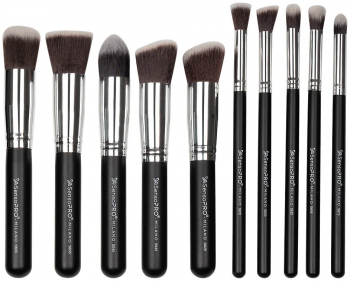 Set 10 pensule machiaj SensoPRO Black husa inclusa 