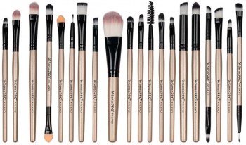 Set 20 pensule machiaj Makeup Nude Husa depozitare inclusa 