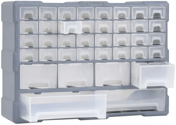 vidaXL Organizator cu 40 de sertare 52 x 16 x 37 5 cm 