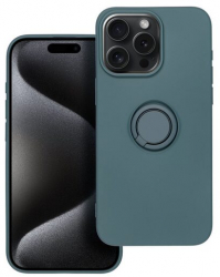 Husa Compatibila cu Apple iPhone 15 Pro Max Forcell Silicone Ring Verde 