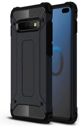 Husa Compatibila cu Samsung Galaxy S10 Techsuit Hybrid Armor Negru
