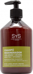 Sampon natural regenerant Laboratorio SyS cu Keratina Argan Jojoba si Vitamina E 500 ml