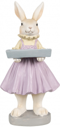 Figurina Iepuras Paste Girl polirasina 10x8x20 cm 
