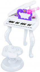 Pian cu microfon si scaunel Little Pianist 