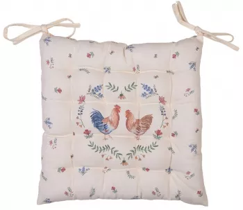 Set 6 perne scaune bumbac Chicken 40x40x4 cm 