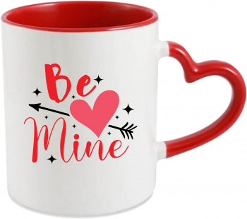 Cana personalizata pentru Valentines Day Be mine 