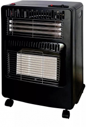Soba incalzire gaz+electricitate Elite EGERH-1218 4200W 3 trepte Placi ceramice infrarosu Negru 