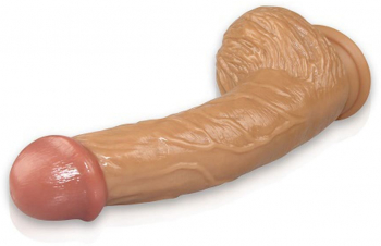 Dildo cu testicule - si ventuza Lovetoy Real Extreme Extra Girth culoarea Pielii lungime 22 cm diametru 4.8 cm 