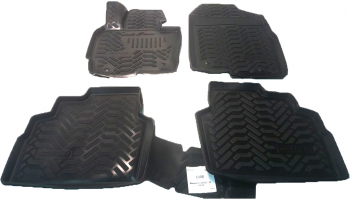 Set 4 Covorase Auto Stil Tavita din Cauciuc Moale si Flexibil Compatibile cu Mazda CX-5 2012-2017 Culoare Negru 