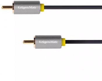 Cablu 1x RCA - 1x RCA 1m BASIC Kruger&Matz KM1201 