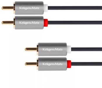 Cablu 2x RCA - 2x RCA 10m BASIC Kruger&Matz KM1210 