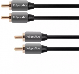Cablu 2x RCA la 2x RCA 1m Profesional Kruger&Matz 