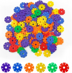 Joc asamblare si creatie discuri 100 piese 3 ani + 