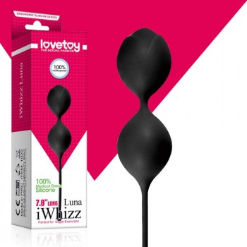 Bile si Oua Vaginale Iwhizz Luna Lovetoy 4 cm Negru 