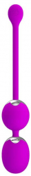 Bile si Oua Vaginale Werner Pretty Love cu vibratii 3.4 cm Violet 