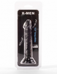Dildo X-Men cu ventuza Ultra Soft lungime 14 cm diametru 2.5 cm 