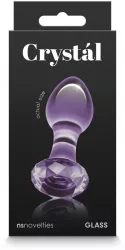 Dop Anal NS Toys Crystal Gem Violet grosime 3.9 cm lungime 8.9 cm 