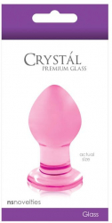 Dop Anal NS Toys Crystal Small Roz grosime 3.2 cm lungime 6.4 cm 