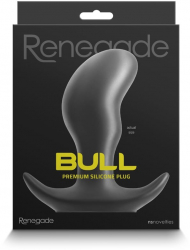 Dop Anal NS Toys Renegade Bull Medium Negru grosime 4.6 cm lungime 12.6 cm 