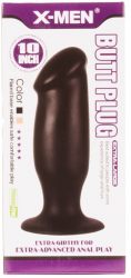 Dop Anal X-Men Butt Plug Negru grosime 7.6 cm lungime 25.4 cm cu ventuza 