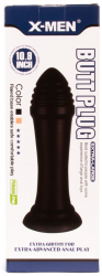Dop Anal X-Men Butt Plug Negru grosime 7.6 cm lungime 27.7 cm cu ventuza 