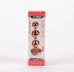 Dop Anal X-Men Secret Shine Booty Call L Cupru grosime 2 - 2.5 - 3 cm lungime 14 cm