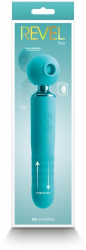 Vibrator Revel Fae Teal NS Toys lungime 19.5 cm grosime 4.2 cm 