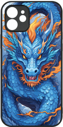 Husa BestCase Slim Glassy Comp Cu Apple iPhone 12 Blue Dragon HD Colors Prot camera G 1408 