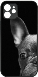 Husa BestCase Slim Glassy Comp Cu Apple iPhone 12 French Bulldog HD Colors Prot camera G 1100 