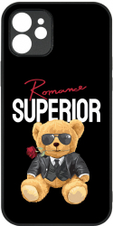 Husa BestCase Slim Glassy Comp Cu Apple iPhone 12 Love Teddy Bear HD Colors Prot camera G 1333 