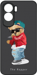 Husa BestCase Slim Glassy Comp Cu Honor 90 Lite Rapper Teddy Bear HD Colors Prot camera G 1328 