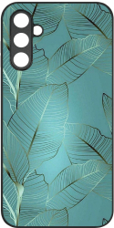 Husa BestCase Slim Glassy Comp Cu Samsung Galaxy A14 Blue Feathers HD Colors Protectie camera G 1162 