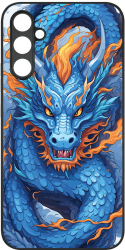 Husa BestCase Slim Glassy Comp Cu Samsung Galaxy A04s Blue Dragon HD Colors Protectie camera G 1408 