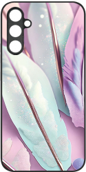 Husa BestCase Slim Glassy Comp Cu Samsung Galaxy A04s Feathers HD Colors Protectie camera G 1160 